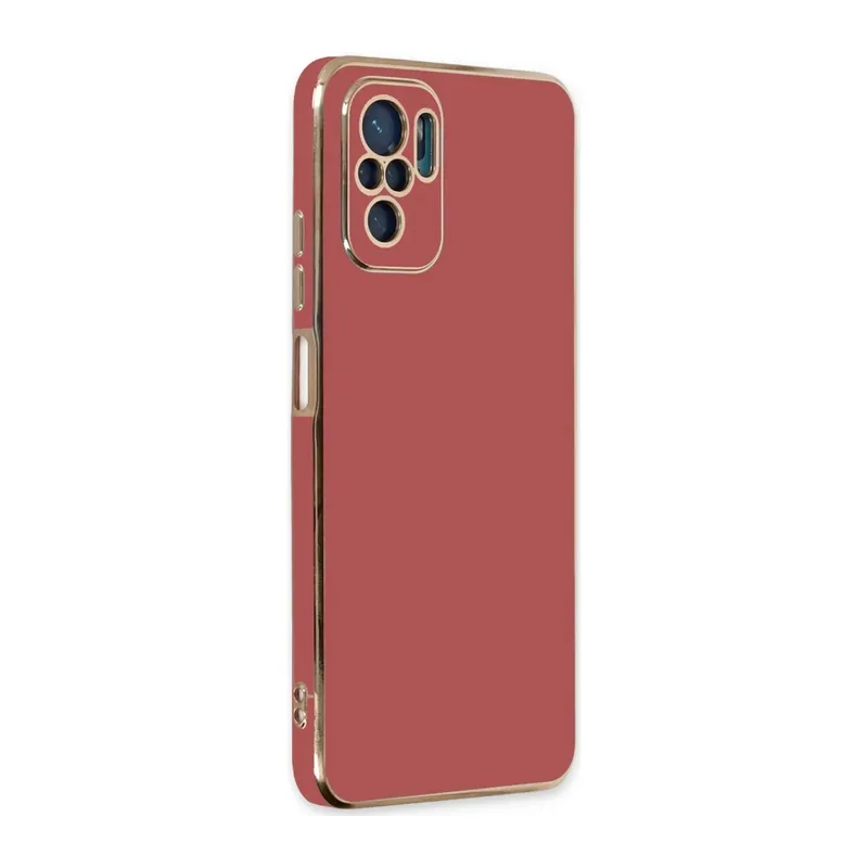 Xiaomi Redmi Note 10 Uyumlu Kılıf Volet Silikon - Kırmızı