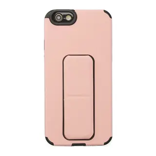 Apple iPhone 6 Uyumlu Kılıf Mega Standlı Silikon - Pudra