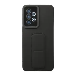Samsung Galaxy A33 5G Uyumlu Kılıf Mega Standlı Silikon - Siyah