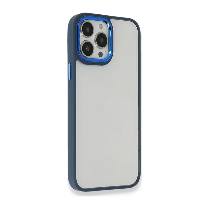 Apple iPhone 14 Pro Uyumlu Kılıf Dora Kapak - Mavi