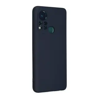 İnfinix Hot 11s Uyumlu Kılıf Nano içi Kadife Silikon - Lacivert