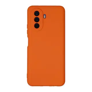 Huawei Nova Y70 Uyumlu Kılıf Nano içi Kadife Silikon - Turuncu