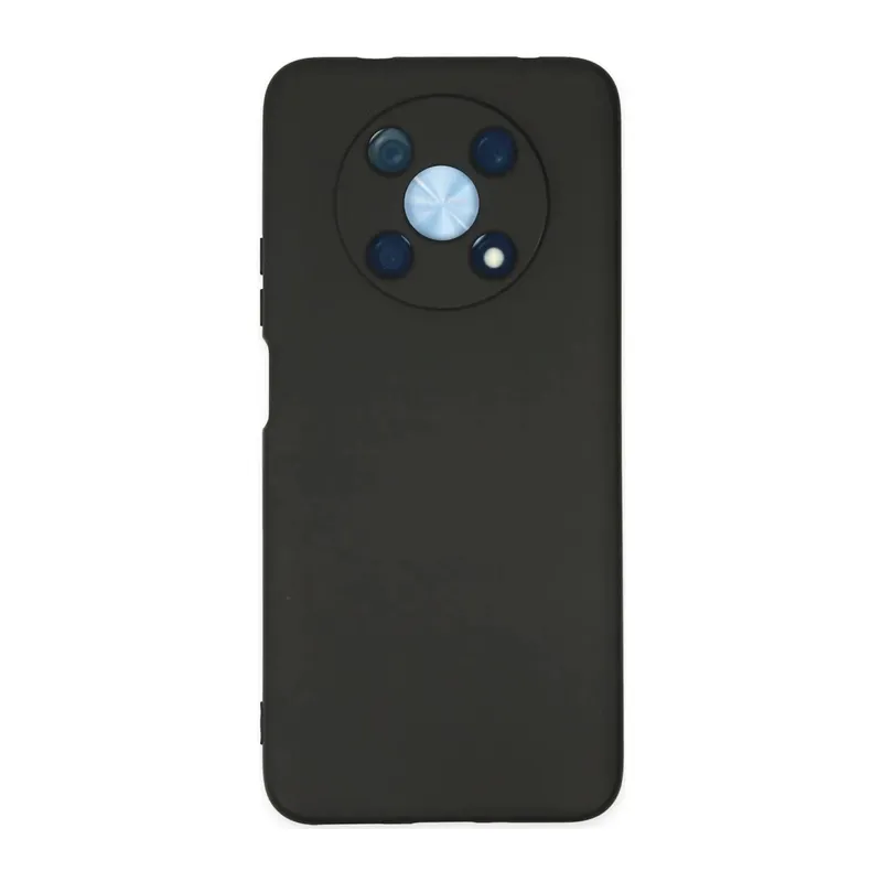 Huawei Nova Y90 Uyumlu Kılıf Nano içi Kadife Silikon - Siyah