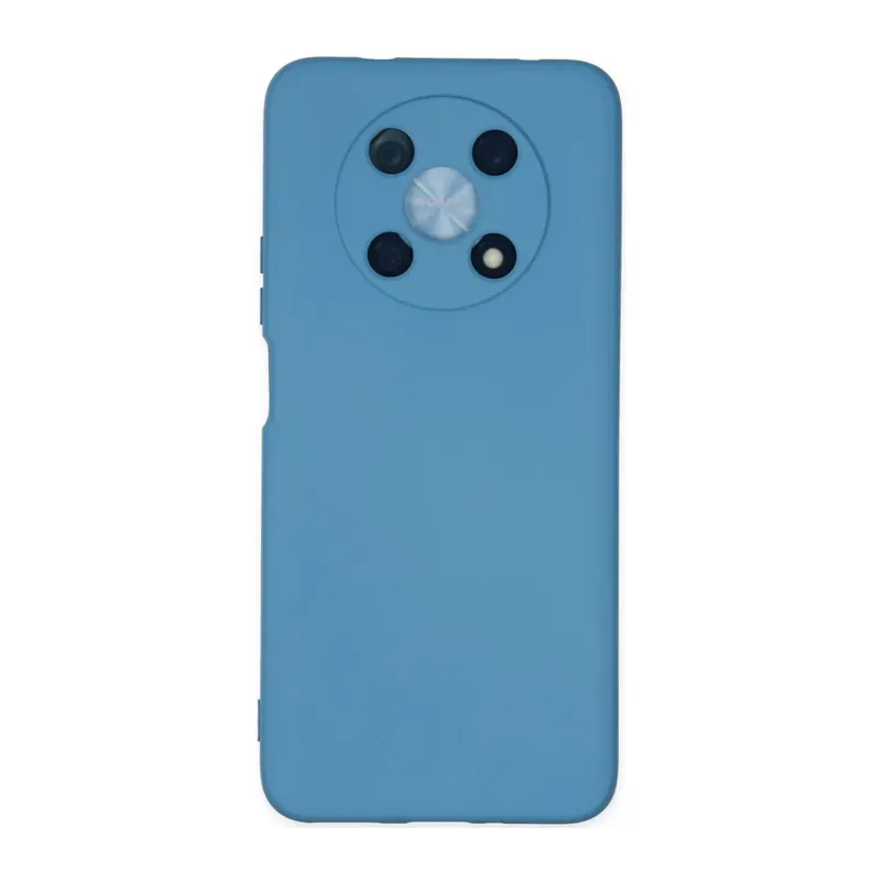 Huawei Nova Y90 Uyumlu Kılıf Nano içi Kadife Silikon - Mavi