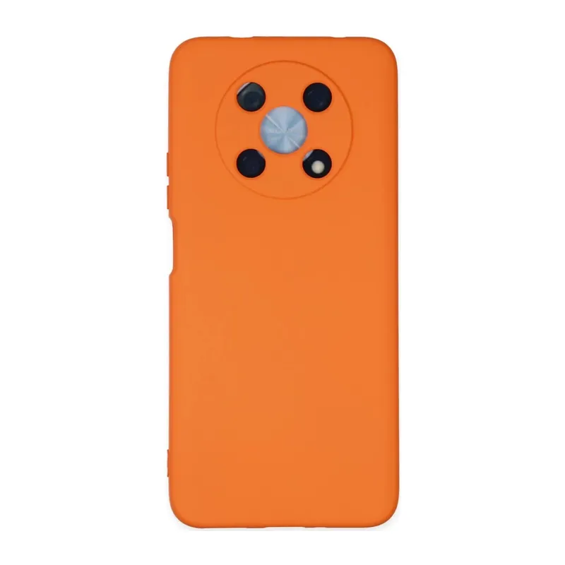 Huawei Nova Y90 Uyumlu Kılıf Nano içi Kadife Silikon - Turuncu
