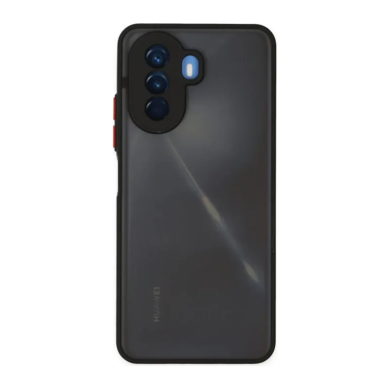 Huawei Nova Y70 Uyumlu Kılıf Montreal Silikon Kapak - Siyah