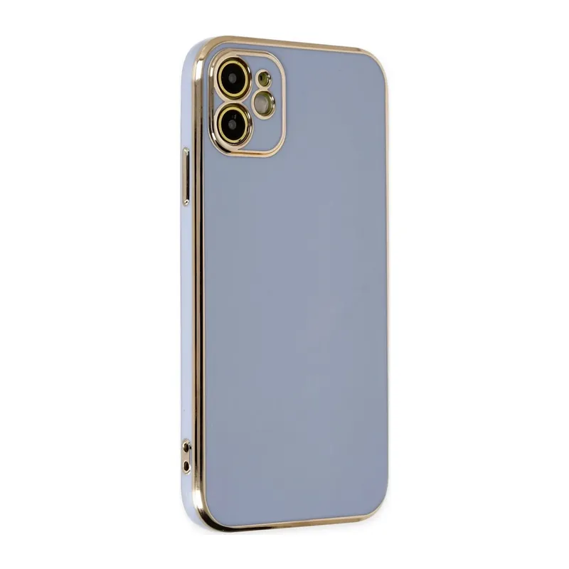 Apple iPhone 12 Uyumlu Kılıf Volet Silikon - Mavi