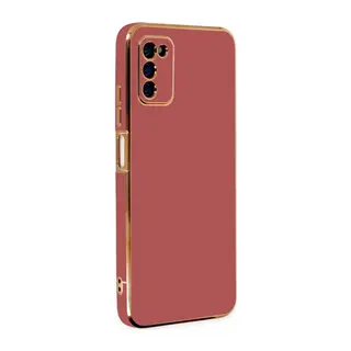 Samsung Galaxy A03S Uyumlu Kılıf Volet Silikon - Kırmızı