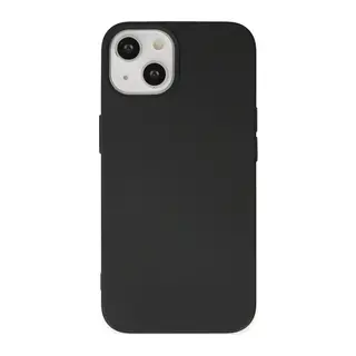 Apple iPhone 14 Plus Uyumlu Kılıf Nano içi Kadife Silikon - Siyah