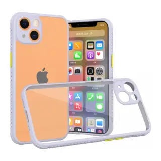 Apple iPhone 13 Mini Uyumlu Kılıf Miami Şeffaf Silikon - Lila