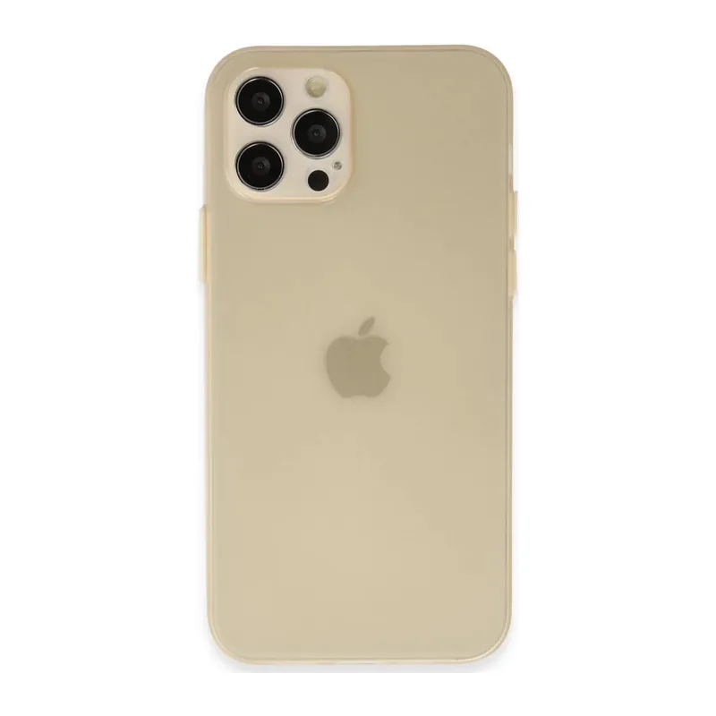 Apple iPhone 12 Pro Max Uyumlu Kılıf Puma Silikon - Gold