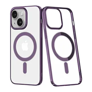 Apple iPhone 14 Plus Uyumlu Kılıf Element Magneticsafe Sert Kapak - Mor