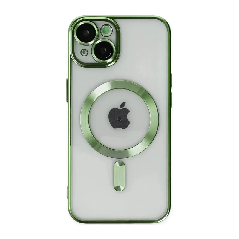 Apple iPhone 14 Plus Uyumlu Kılıf Kross Magneticsafe Kapak - Koyu Yeşil