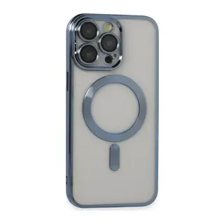 Apple iPhone 14 Pro Max Uyumlu Kılıf Kross Magneticsafe Kapak - Sierra Blue