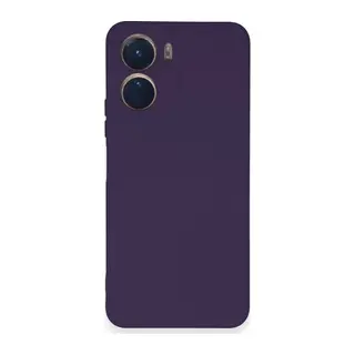 Vivo Y16 Uyumlu Kılıf Nano içi Kadife Silikon - Mor
