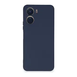 Vivo Y16 Uyumlu Kılıf Nano içi Kadife Silikon - Lacivert