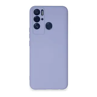 Tecno Pova Neo Kılıf Nano içi Kadife Silikon - Lila