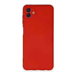 Samsung Galaxy A04 Uyumlu Kılıf Nano içi Kadife Silikon - Kırmızı