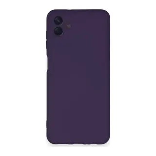 Samsung Galaxy A04 Uyumlu Kılıf Nano içi Kadife Silikon - Mor