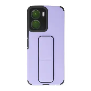 Vivo Y16 Uyumlu Kılıf Mega Standlı Silikon - Lila