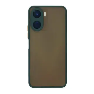 Vivo Y16 Uyumlu Kılıf Montreal Silikon Kapak - Yeşil
