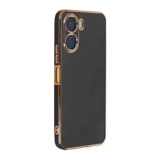 Vivo Y16 Uyumlu Kılıf Volet Silikon - Siyah