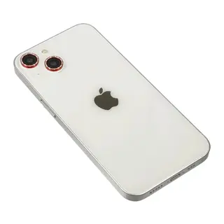 Apple iPhone 14 Uyumlu Diamond Kamera Lens - Kırmızı