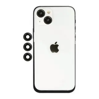 Apple iPhone 14 Uyumlu Shine Kamera Lens - Siyah