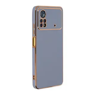 Xiaomi Poco X4 Pro 5G Uyumlu Kılıf Volet Silikon - Mavi