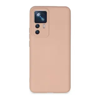 Xiaomi Mi 12T Pro Uyumlu Kılıf Nano içi Kadife Silikon - Pudra
