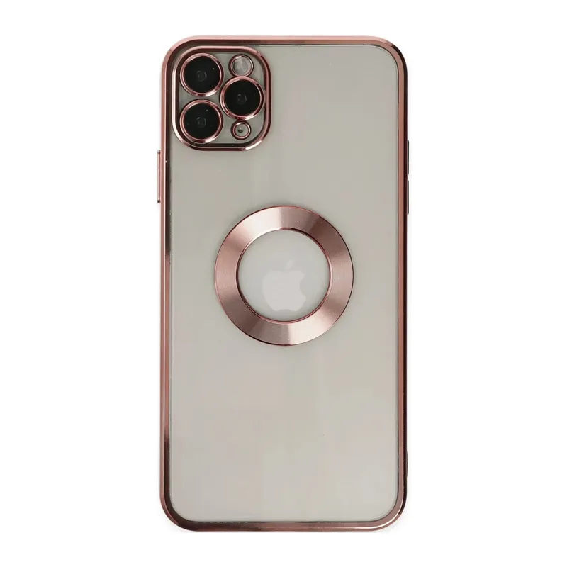 Apple iPhone 11 Pro Uyumlu Kılıf Slot Silikon - Rose Gold