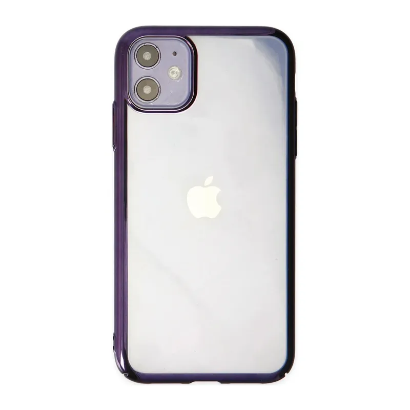 Apple iPhone 12 Kılıf Element Silikon - Mor