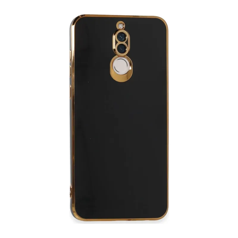 Huawei Mate 10 Lite Uyumlu Kılıf Volet Silikon - Siyah