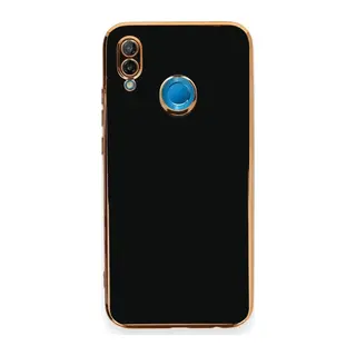 Huawei P20 Lite Uyumlu Kılıf Volet Silikon - Siyah