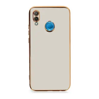 Huawei P20 Lite Uyumlu Kılıf Volet Silikon - Beyaz