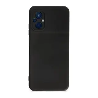 Xiaomi Poco M5 Uyumlu Kılıf Nano içi Kadife Silikon - Siyah