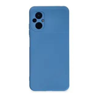 Xiaomi Poco M5 Uyumlu Kılıf Nano içi Kadife Silikon - Mavi