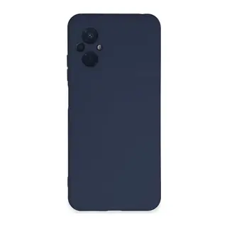 Xiaomi Poco M5 Uyumlu Kılıf Nano içi Kadife Silikon - Lacivert