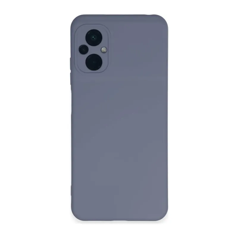 Xiaomi Poco M5 Uyumlu Kılıf Nano içi Kadife Silikon - Gri