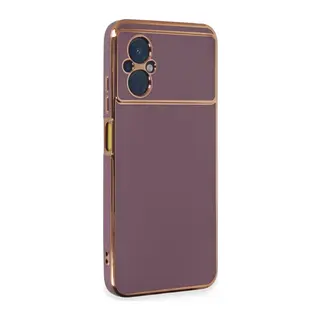 Xiaomi Poco M5 Uyumlu Kılıf Volet Silikon - Mor
