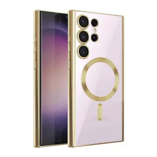Galaxy S22 Ultra Kılıf Kross Magneticsafe Kapak - Gold