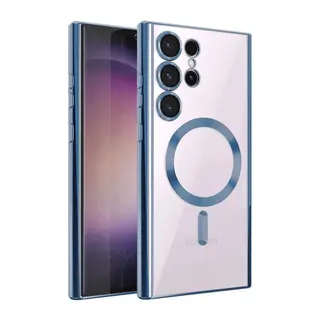 Samsung Galaxy S23 Ultra Uyumlu Kılıf Kross Magneticsafe Kapak - Sierra Blue