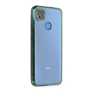 Xiaomi Redmi 9C Uyumlu Kılıf Lensli Silikon - Yeşil