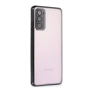 Samsung Galaxy S20 FE Uyumlu Kılıf Lensli Silikon - Siyah