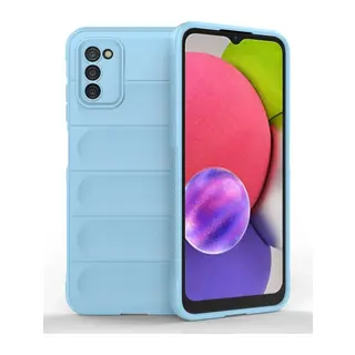 Samsung Galaxy A03S Uyumlu Kılıf Optimum Silikon - Sky Blue