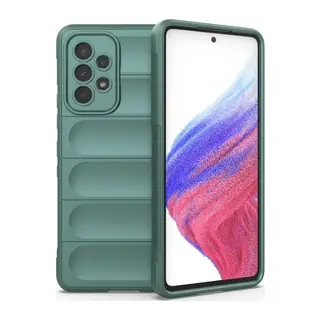 Samsung Galaxy A53 5G Uyumlu Kılıf Optimum Silikon - Koyu Yeşil