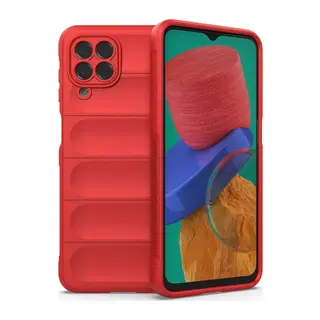 Samsung Galaxy M33 Uyumlu Kılıf Optimum Silikon - Kırmızı