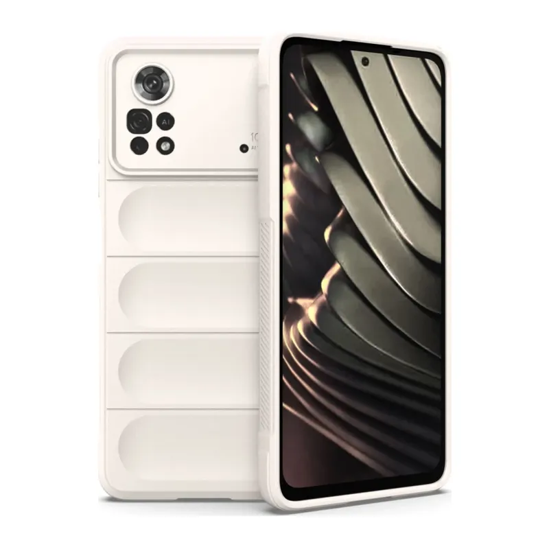 Xiaomi Poco X4 Pro 5G Uyumlu Kılıf Optimum Silikon - Krem