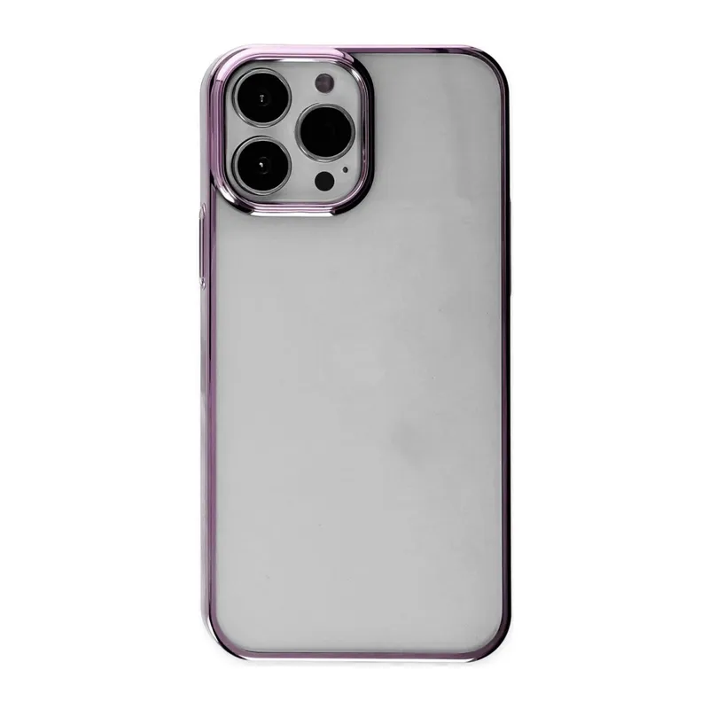 Apple iPhone 14 Pro Uyumlu Kılıf Element Silikon - Lila
