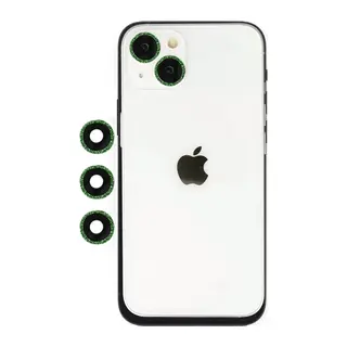 Apple iPhone 14 Uyumlu Shine Kamera Lens - Yeşil